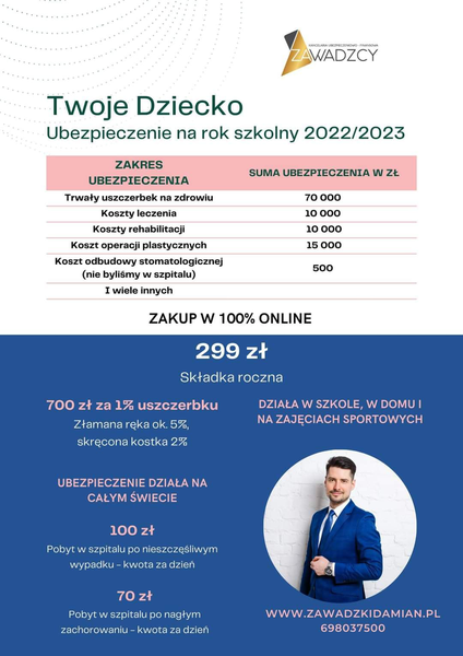 Twoje Dziecko - Ubezpieczenie dla dzieci na rok szkolny 2022/2023